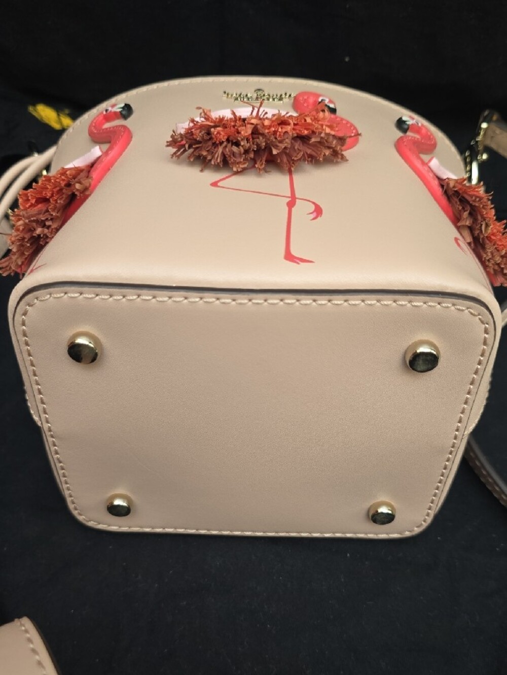 Kate Spade Pink Flamingo Appliqué Bucket Bag - Picture 5 of 5